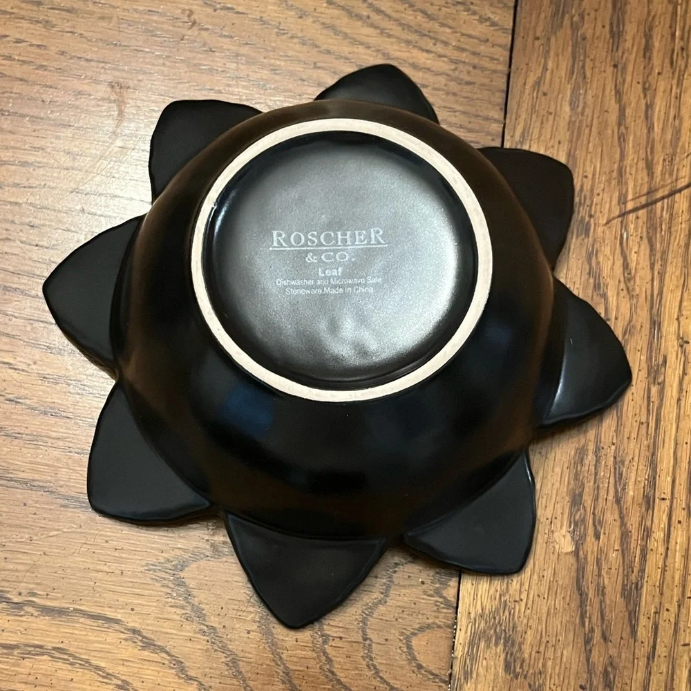 Sunflower Shaped Green‎ Ceramic Bowls
